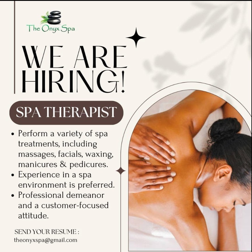 Notice for Spa Therapist