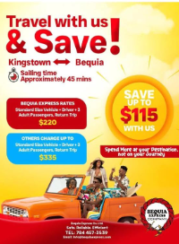 Travel with us & Save! Kingstown to Bequia Ferry