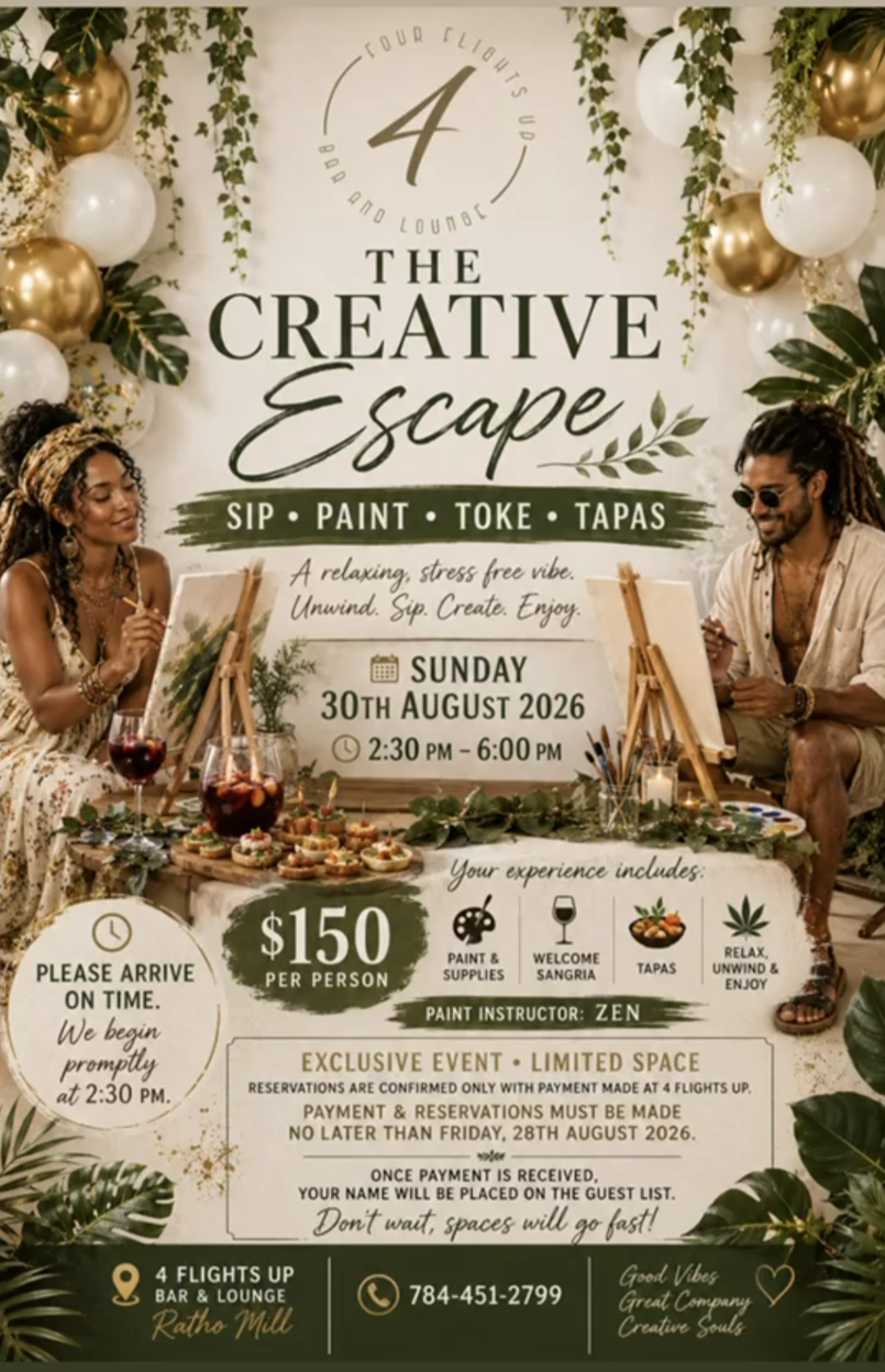 The Creative Escape: Sip • Paint • Toke • Tapas